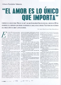 "El amor esl o único que importa" (entrevista)