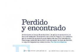 Perdido y encontrado
