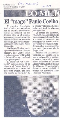 El "mago" Paulo Coelho