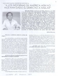 "A los indígenas de América aún no nos han dado el derecho a hablar" (entrevista)