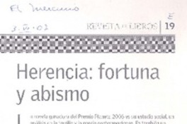Herencia: fortuna y abismo