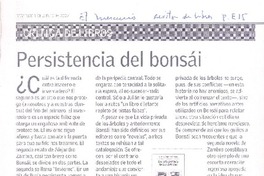 Persistencia del bonsái