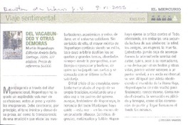 Del vagabundeo y otras demoras