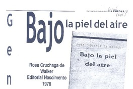 Bajo la piel del aire
