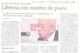 Librería con nombre de poeta