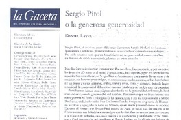 sergio Pitol o la generosa generosidad
