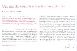 Una marcha dominical con bombo y platillo