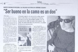 "Ser bueno en la cama es un don" (entrevista)