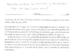 Vásquez de Acuña, El Corvino Carlos G. Nascimento, coarquitecto de las letras chilenas