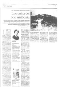 La cronista del ocio aristocrático