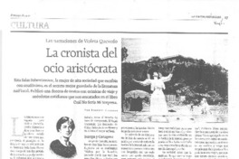 La cronista del ocio aristocrático