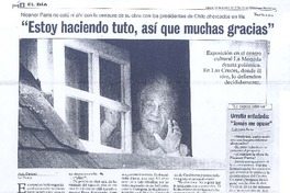 "Estoy haciendo tuto, así que muchas gracias" (entrevista