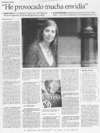 Francisca Solar: He provocado mucha envidia" (entrevista)