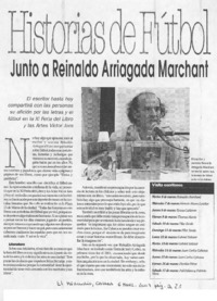 Historias de fútbol junto a Reinaldo Arriagada Marchant.