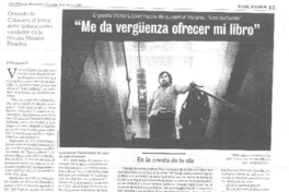 "Me da vergüenza ofrecer mi libro" (entrevista)