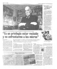 "Es un privilegio estar recluido y no enfrentarme a las micros" (entrevista)