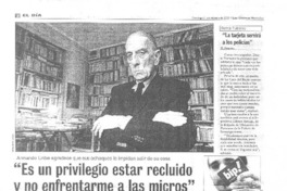 "Es un privilegio estar recluido y no enfrentarme a las micros" (entrevista)