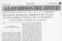 Edgardo Alarcón: Libertad en vuelo (1) ola forma cónica de lo rasante