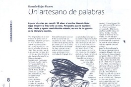 Un artesano de palabras