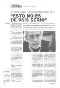 "Esto no es de país serio" (entrevista)