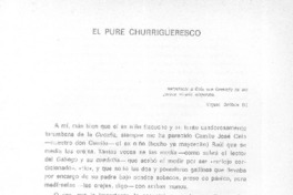 El puré churrigueresco