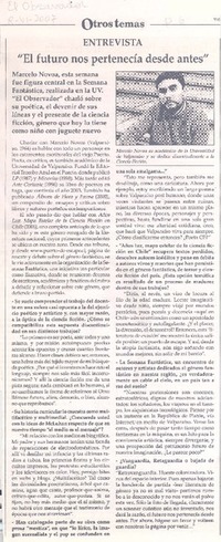 "El futuro nos pertenecía desde antes" (entrevista)