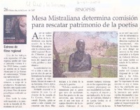 Mesa Mistraliana determina comisión para rescatar patrimonio de la poetisa