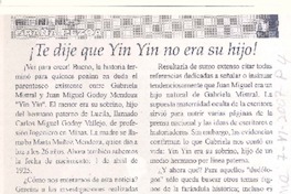 Te dije que Yin Yin no era su hijo!