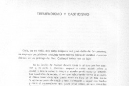 Tremendismo y casticismo