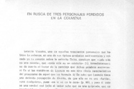 En busca de tres personajes perdidos en La Colmena