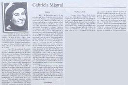 Gabriela Mistral
