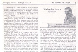 "Un hombre justo y valiente"