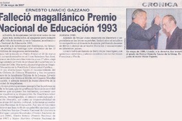 Falleció magallánico Premio Nacional de Educación 1993