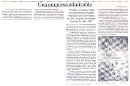 Una empresa admirable