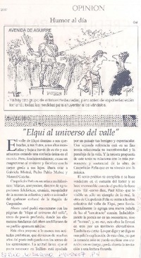 "Elqui al universo del valle"