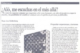 ¿aló, me escuchas en el más allá?