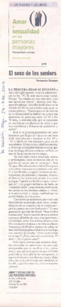 El sexo de los seniors
