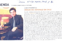 Anales del espionaje en Chile