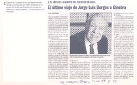 El viaje de Jorge Luis Borges a Ginebra.