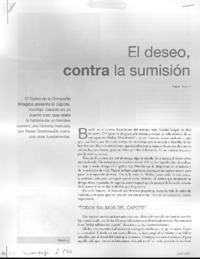 El deseo, contra la sumisión