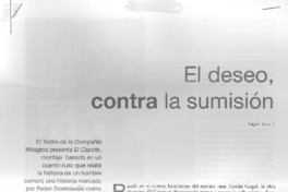 El deseo, contra la sumisión