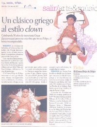 Un Clasico griego al estilo clown