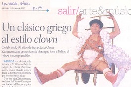 Un Clasico griego al estilo clown
