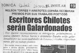 Escritores chilotes serán galardonados