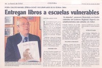 Entregan libros a escuelas vulnerables
