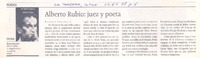 Alberto Rubio: juez y poeta