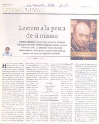 Levrero a la pesca de sí mismo