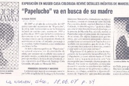 "Papelucho" va en busca de su madre