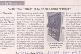 "Apuntes autistas": el falso soliloquio de Fuguet