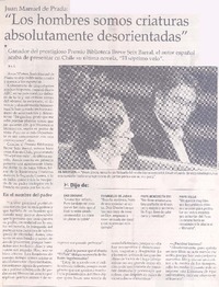 "Los hombres somos criaturas absolutamente desorientadas" (Entrevista)